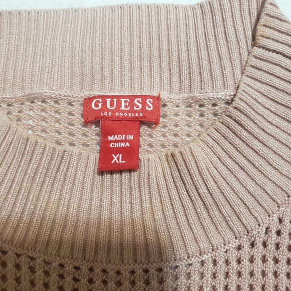 GUESS PINK LONG SLEEVE SWEATER...SIZE:XL - Picture 7 of 7